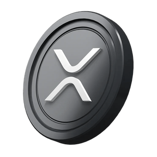 Kriptovaluta kezdőkalauz oldalán elhelyezett XRP Ripple érmét ábrázoló grafikus elem